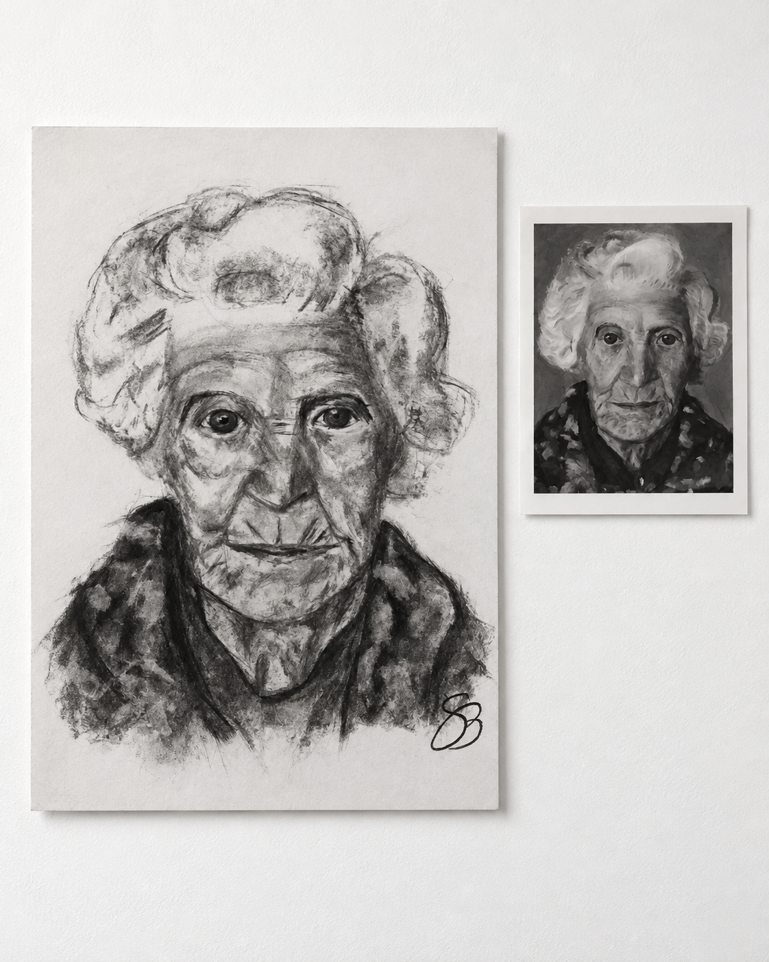 David Hockney portrait study